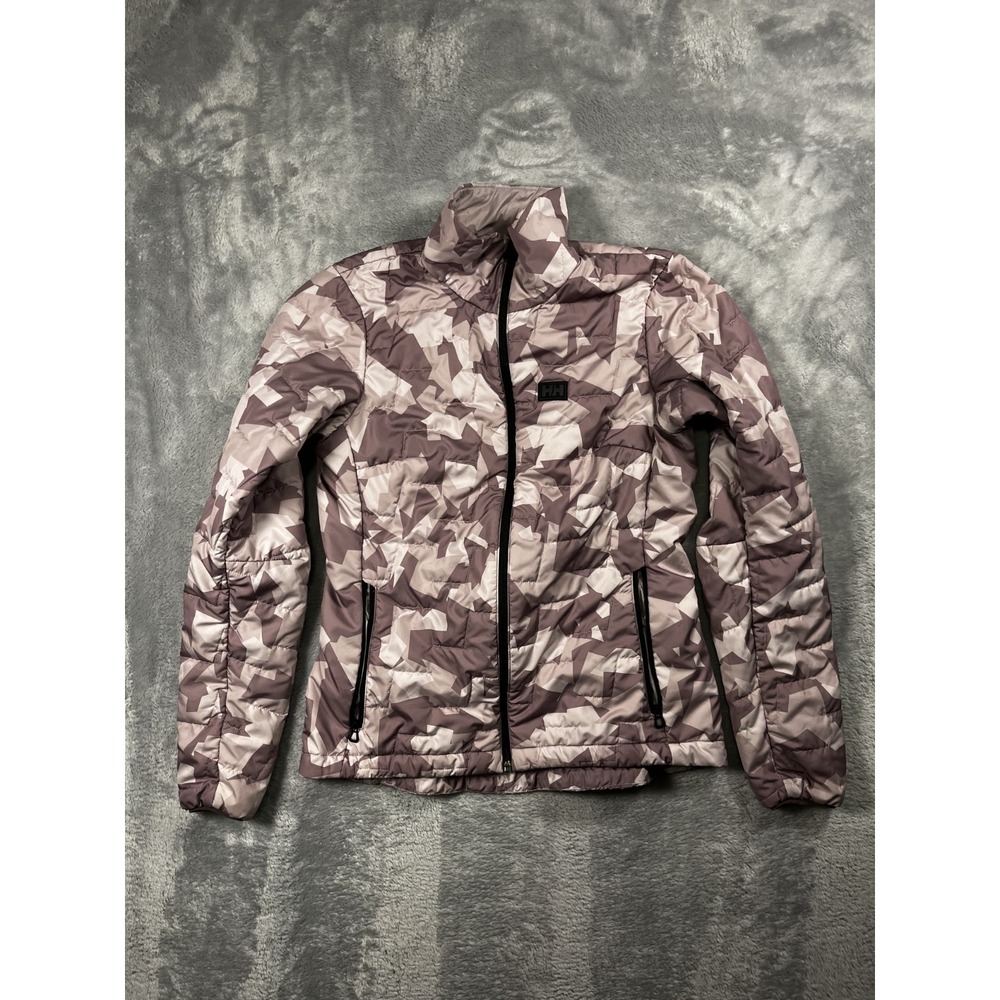 HELLY HANSEN Lifaloft Insulator Jacket Womens Medium Patterned Pink FZ Primaloft